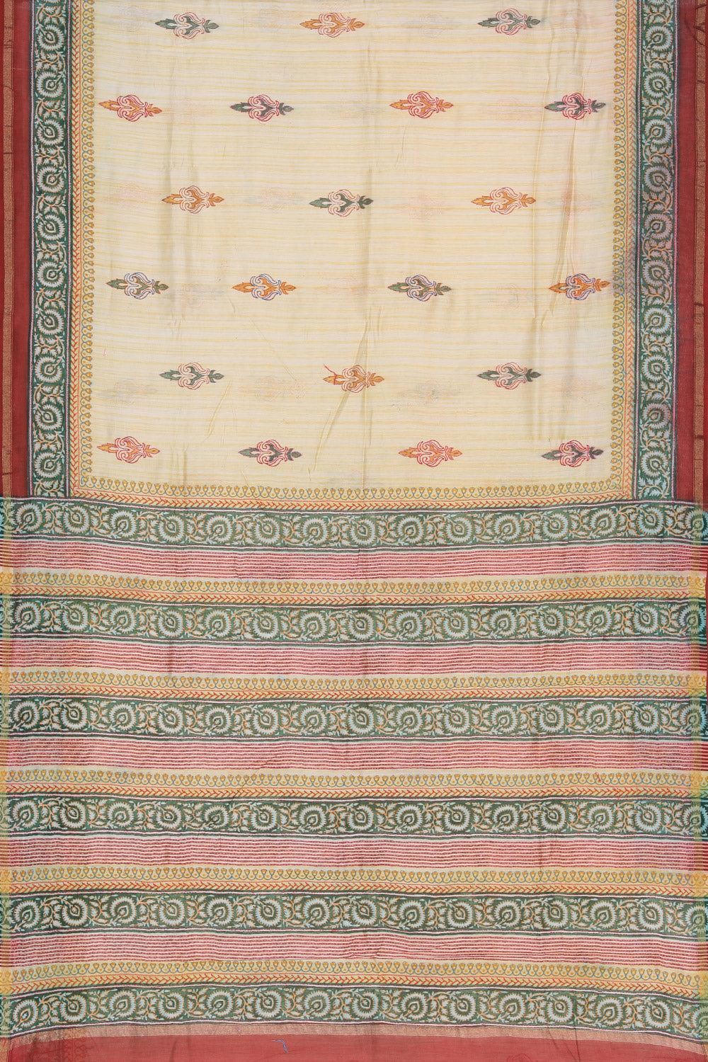 Image of Maheshwari Kantha Stitch Saree